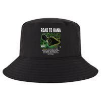 Road To Hana Map Maui Island Surfing Hawaiian Beach Summer Cool Comfort Performance Bucket Hat