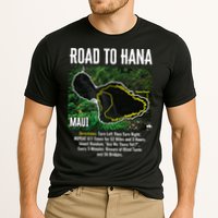 Road To Hana Map Maui Island Surfing Hawaiian Beach Summer Performance Shirt