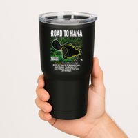 Road To Hana Map Maui Island Surfing Hawaiian Beach Summer Tumbler