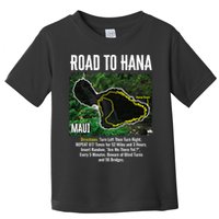 Road To Hana Map Maui Island Surfing Hawaiian Beach Summer Toddler T-Shirt