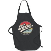 Retro Texas Home State Tx Cool 70s Style Sunset Apron