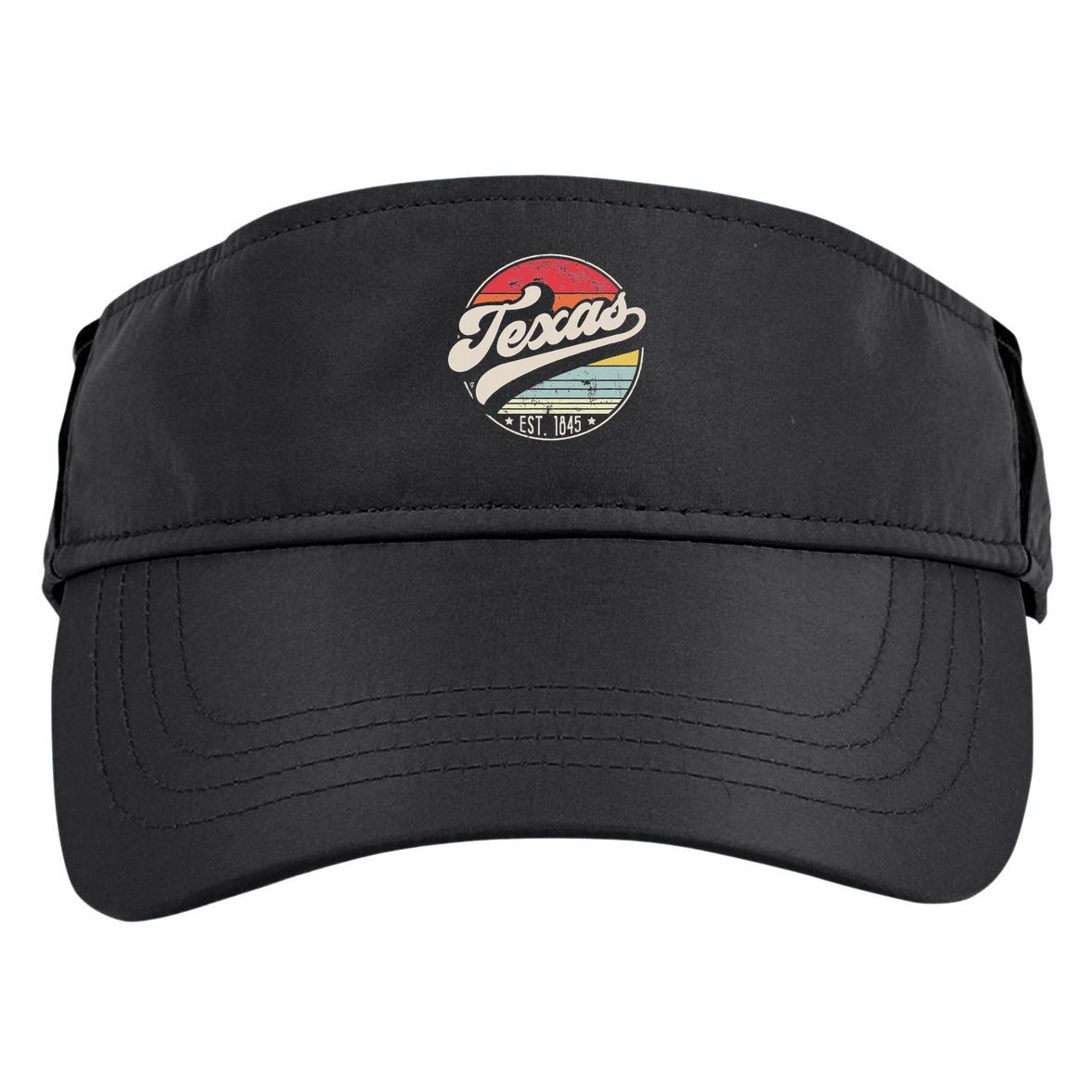 Retro Texas Home State Tx Cool 70s Style Sunset Adult Drive Performance Visor
