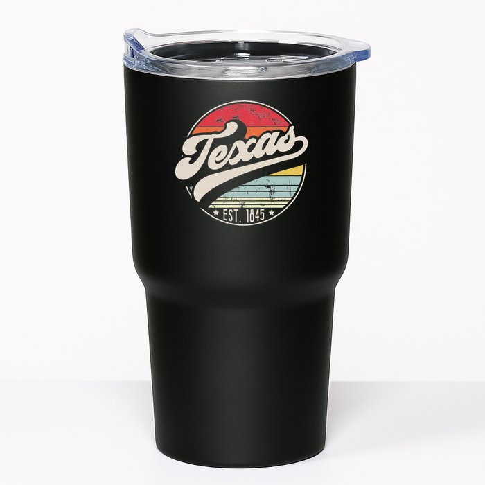 Retro Texas Home State Tx Cool 70s Style Sunset Tumbler