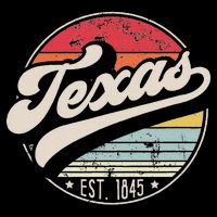 Retro Texas Home State Tx Cool 70s Style Sunset Cooling Performance Long Sleeve Crew