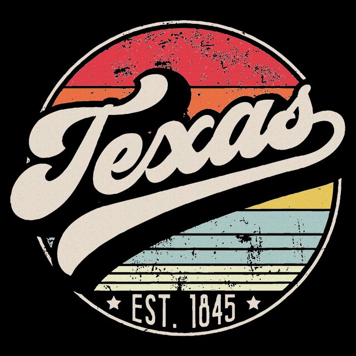 Retro Texas Home State Tx Cool 70s Style Sunset Cooling Performance Long Sleeve Crew