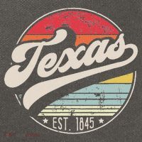 Retro Texas Home State Tx Cool 70s Style Sunset Cotton Canvas Backpack