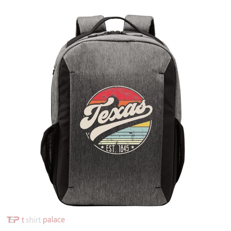 Retro Texas Home State Tx Cool 70s Style Sunset Vector Backpack