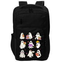 Retro Teacher Halloween Ghost Read More Books Teacher Impact Tech Backpack