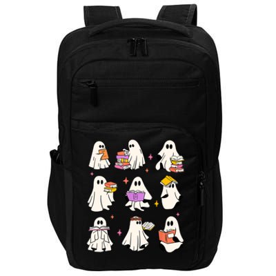 Retro Teacher Halloween Ghost Read More Books Teacher Impact Tech Backpack