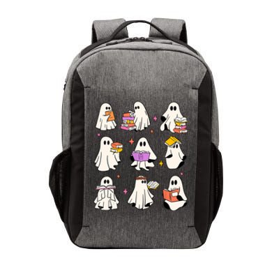 Retro Teacher Halloween Ghost Read More Books Teacher Vector Backpack