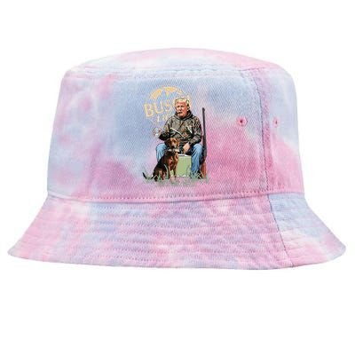 Retro Trump Hunting Deer Funny Beer Drinking Hunting Gift Tie-Dyed Bucket Hat