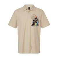 Retro Trump Hunting Deer Funny Beer Drinking Hunting Gift Softstyle Adult Sport Polo