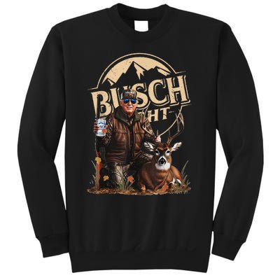 Retro Trump Hunting Deer Funny Beer Drinking Beer Hunting Gift Sweatshirt