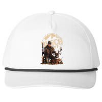 Retro Trump Hunting Deer Funny Beer Drinking Beer Hunting Gift Snapback Five-Panel Rope Hat