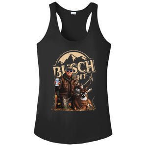 Retro Trump Hunting Deer Funny Beer Drinking Beer Hunting Gift Ladies PosiCharge Competitor Racerback Tank