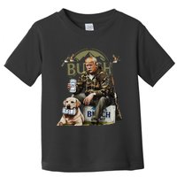 Retro Trump Hunting Deer Funny Beer Drinking Beer Hunting Toddler T-Shirt