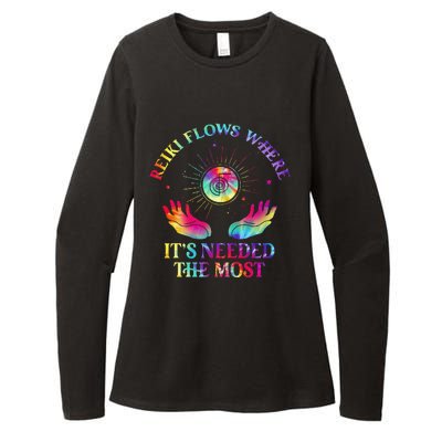 Reiki Therapist Healing Master Yoga Spiritual Reiki Flows Womens CVC Long Sleeve Shirt