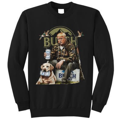 Retro Trump Hunting Deer Funny Beer Drinking Hunting Sweatshirt