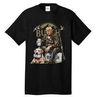 Retro Trump Hunting Deer Funny Beer Drinking Hunting Tall T-Shirt