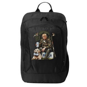 Retro Trump Hunting Deer Funny Beer Drinking Beer Hunting City Backpack