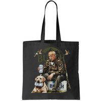 Retro Trump Hunting Deer Funny Beer Drinking Beer Hunting Tote Bag