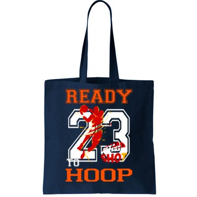 Ready To Hoop Basketball 23 Tote Bag