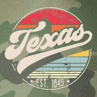 Retro Texas Home State TX Cool 70s Style Sunset Legacy Tie Dye Trucker Hat