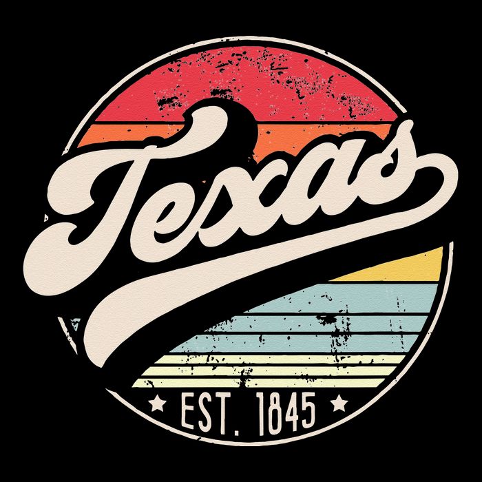 Retro Texas Home State TX Cool 70s Style Sunset Performance Shirt