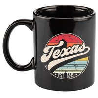 Retro Texas Home State TX Cool 70s Style Sunset 11oz C Handle Ceramic Mug