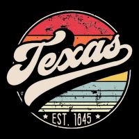 Retro Texas Home State TX Cool 70s Style Sunset Flatbill Hat