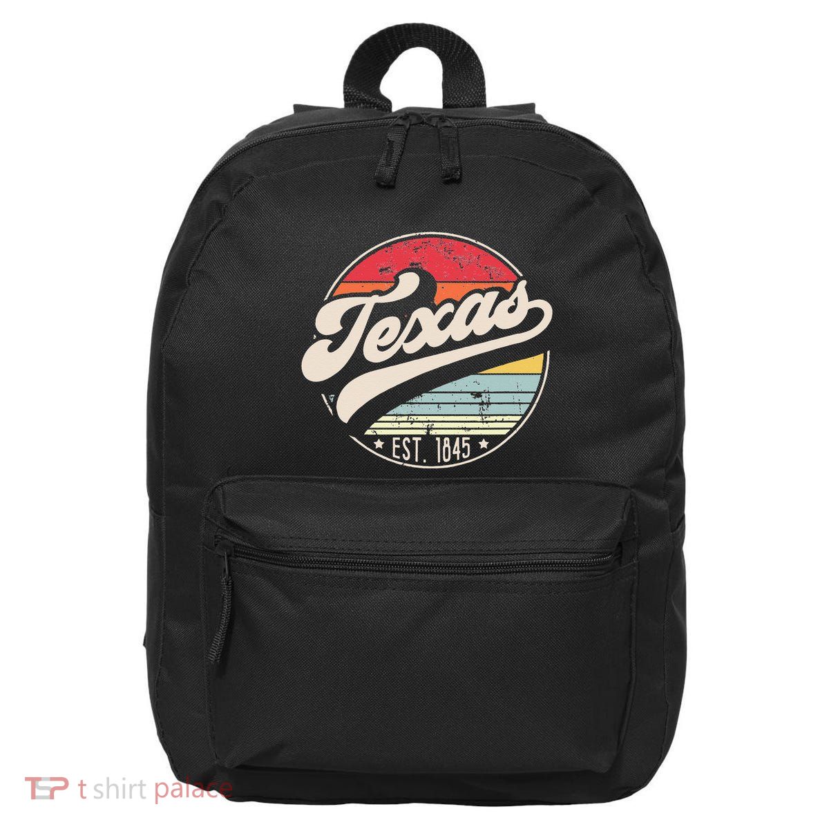 Retro Texas Home State TX Cool 70s Style Sunset 16 in Basic Backpack