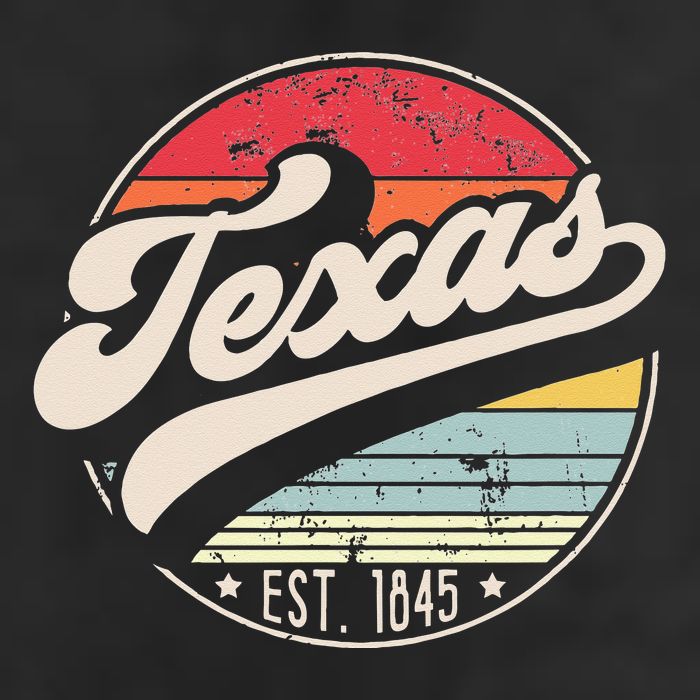 Retro Texas Home State TX Cool 70s Style Sunset Trucker Hat