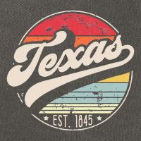 Retro Texas Home State TX Cool 70s Style Sunset Cotton Canvas Backpack