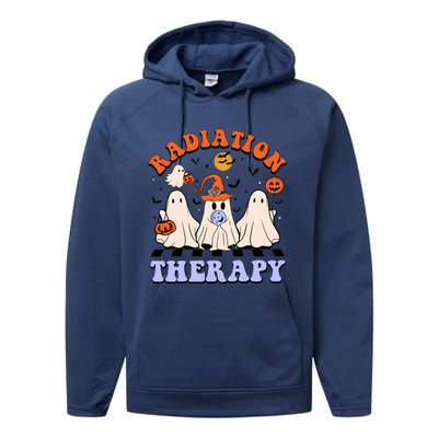 Radiation Therapy Halloween Boo Performance Fleece Hoodie