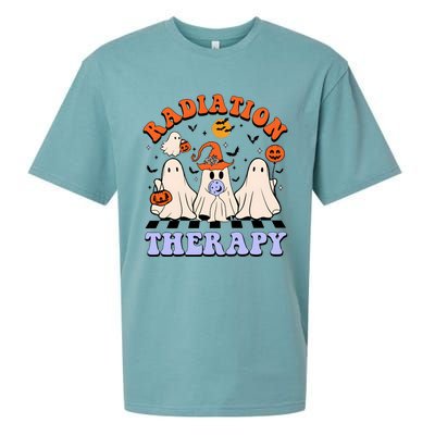 Radiation Therapy Halloween Boo Sueded Cloud Jersey T-Shirt