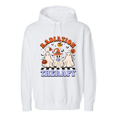 Radiation Therapy Halloween Boo Garment-Dyed Fleece Hoodie