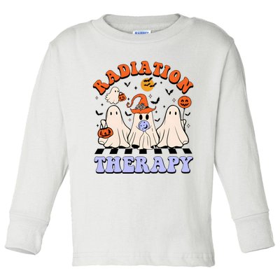 Radiation Therapy Halloween Boo Toddler Long Sleeve Shirt