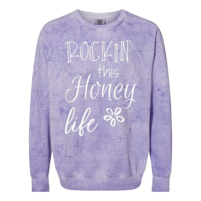 Rockin This Honey Life Special Grandma Colorblast Crewneck Sweatshirt