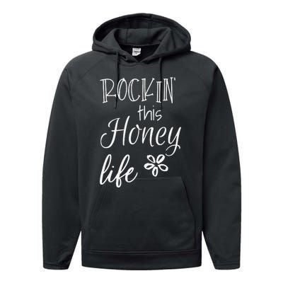 Rockin This Honey Life Special Grandma Performance Fleece Hoodie