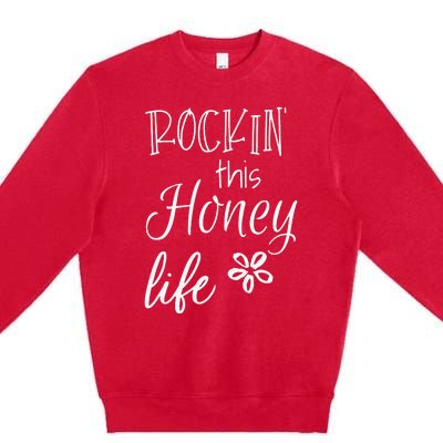 Rockin This Honey Life Special Grandma Premium Crewneck Sweatshirt