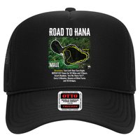 Road To Hana Map Maui Island Surfing Hawaiian Beach Summer Trucker Hat