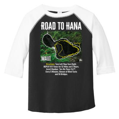 Road To Hana Map Maui Island Surfing Hawaiian Beach Summer Toddler Fine Jersey T-Shirt