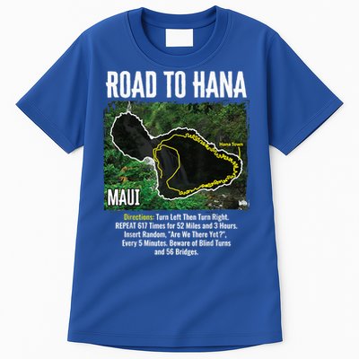 Road To Hana Map Maui Island Surfing Hawaiian Beach Summer Tall T-Shirt