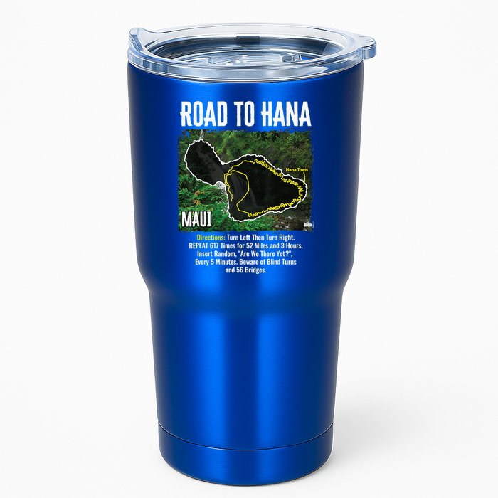Road To Hana Map Maui Island Surfing Hawaiian Beach Summer Tumbler