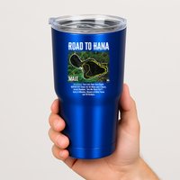 Road To Hana Map Maui Island Surfing Hawaiian Beach Summer Tumbler