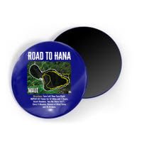 Road To Hana Map Maui Island Surfing Hawaiian Beach Summer Magnet