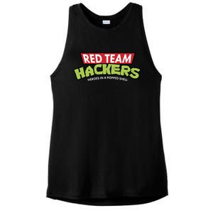 Red Team Hackers Heroes In A Popped Shell Ladies PosiCharge Tri-Blend Wicking Tank