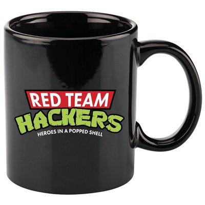 Red Team Hackers Heroes In A Popped Shell 11oz C Handle Ceramic Mug