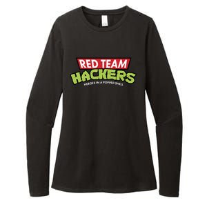 Red Team Hackers Heroes In A Popped Shell Womens CVC Long Sleeve Shirt