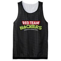 Red Team Hackers Heroes In A Popped Shell Mesh Reversible Basketball Jersey Tank
